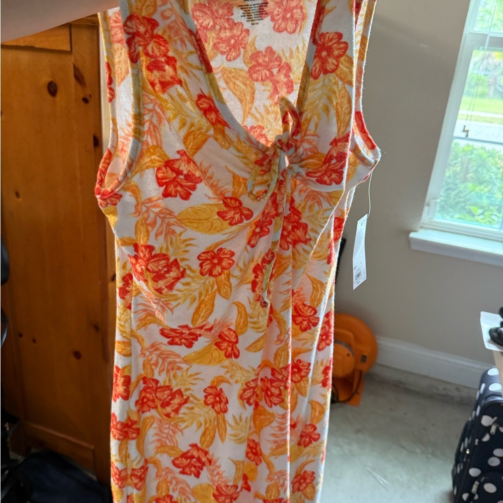 SO Vibrant Orange and Yellow Dress